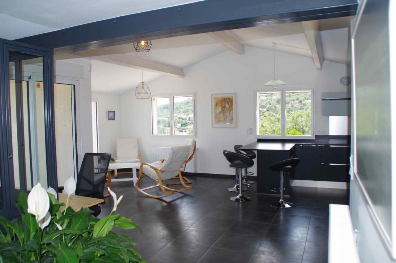 Apartamento 3 Pieces Dans Le Ciel Gattières Exterior foto