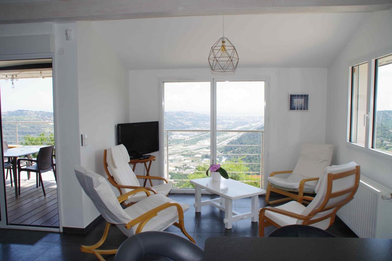 Apartamento 3 Pieces Dans Le Ciel Gattières Exterior foto